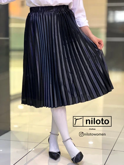 دامن پلیسه ساتن مجلسی (5500)