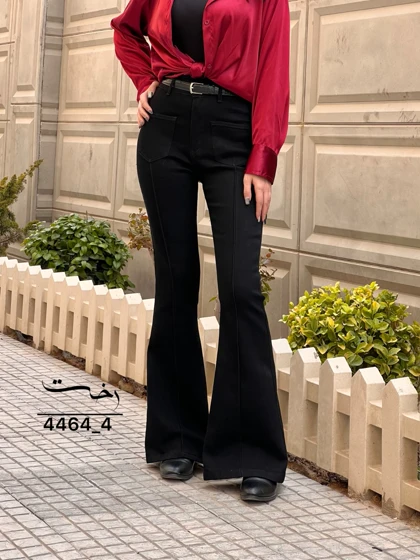 شلوار بوتکات جین مشکی سپینود