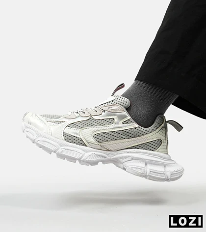 کفش کتانی مردانه و زنانه سفید طوسی Balenciaga 3XL