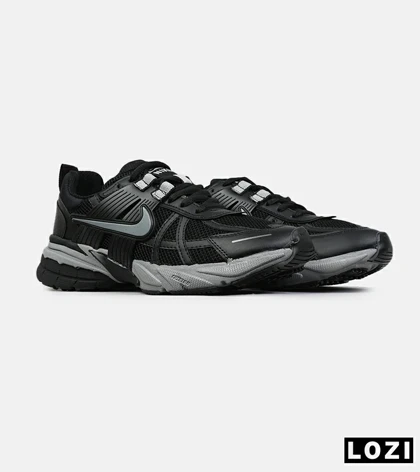 کفش کتانی مردانه و زنانه مشکی طوسی Nike Cushlon V2K مدل 8610