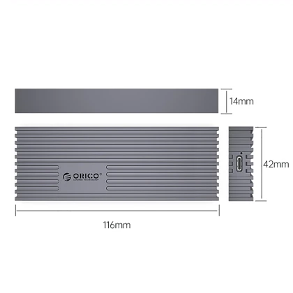 باکس هارد اس اس دی M.2 NVMe اوریکو M233C3-G4-GY-BP