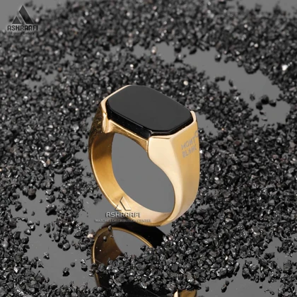 انگشتر طلایی مون بلان Mont Blanc Square Ring GK08