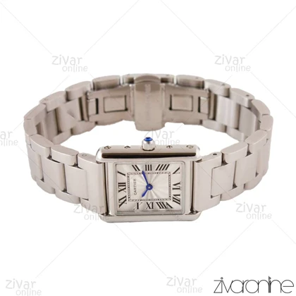 ساعت کارتیر زنانه مدل Tank نقره ای صفحه سفید 103694