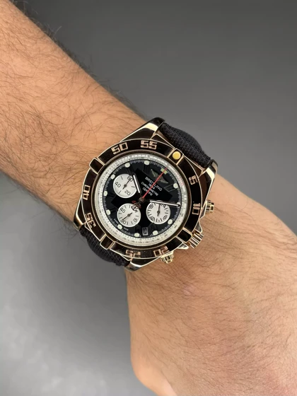 ساعت مچی برایتلینگ بند برزنتی مشکی Breitling