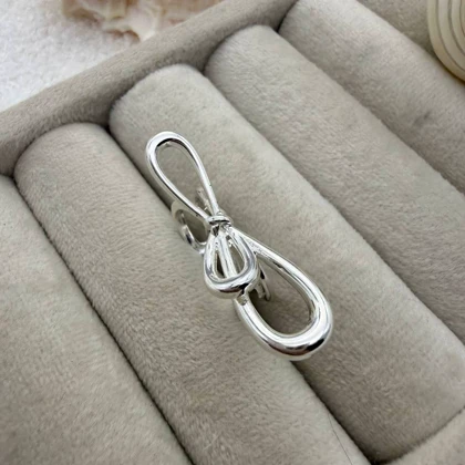 انگشتر نقره ای پاپیون