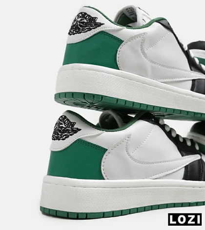 کفش کتانی مردانه سفید مشکی سبز NIKE travis scott