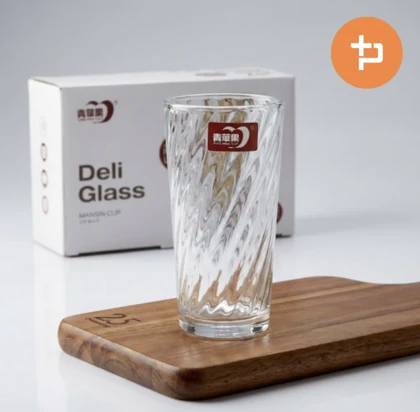 لیوان 6 عددی بلند طرح دار 190 میل DELI