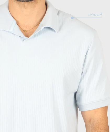 تیشرت یقه شکاری مردانه 1756