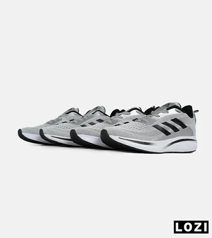 کفش کتانی مردانه و زنانه طوسی مشکی ADIDAS BONCE