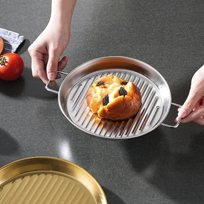 تابه گریل استیل نقره ای