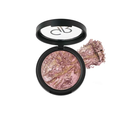 رژگونه پودری گلدن رز مدل Terracota Stardust شماره 102