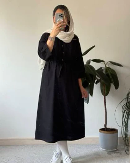مانتو دانشجویی لینن تبسم
