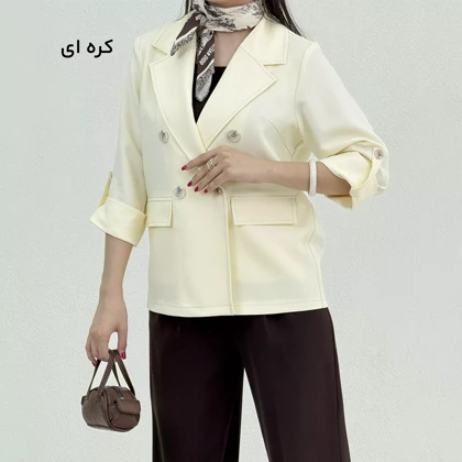 کت زنانه کرپ کجراه