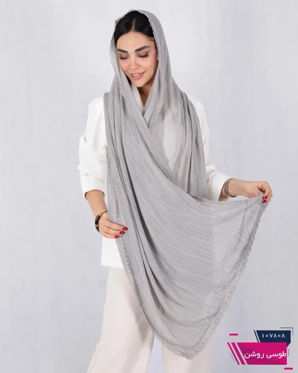 شال پلیسه لبه گیپور