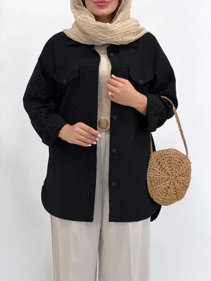 مانتو لینن گلدوزی نیکول 2
