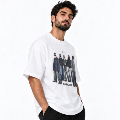 تیشرت سوپر لش اسپرت بالنسیاگا مدل X2237 سفید