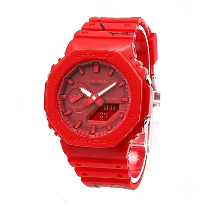 ساعت جی شاک2100قرمز طرحدار