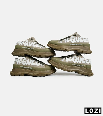 کفش کتانی نیم ساق سبز Alexander McQueen مدل 6884