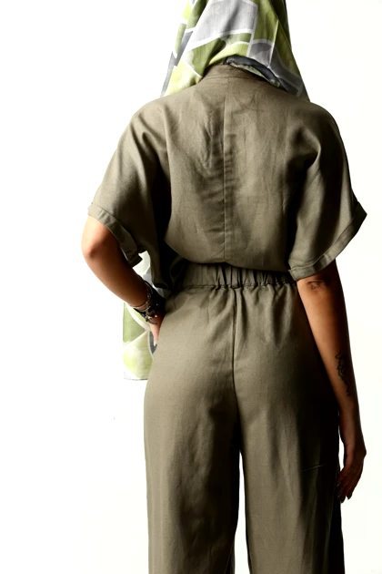 شلوار کمر دار آزاد دوپیلی