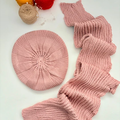 کلاه و شالگردن فرانسوی جدید کپی