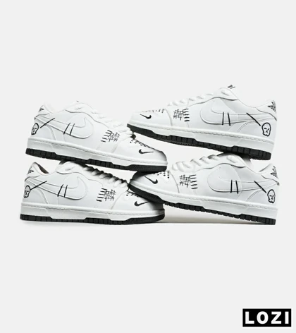 کفش کتانی مردانه و زنانه سفید نایک NIKE jordan Vodoo