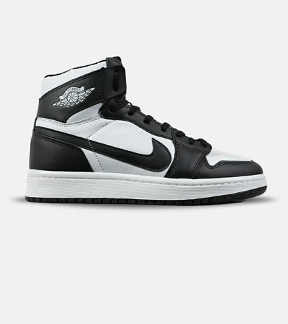 کفش کتانی ساق‌دار مردانه و زنانه مشکی سفید NIKE jordan 1 مدل 7680