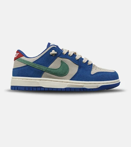 کفش کتانی مردانه و زنانه آبی طوسی سبز نایک NIKE SB Dunk مدل 9044