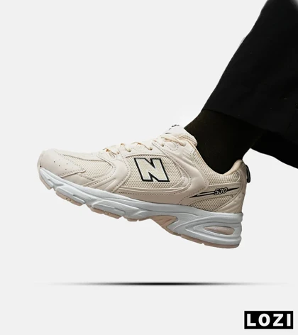 کفش کتانی مردانه و زنانه کرم NEW BALANCE 530