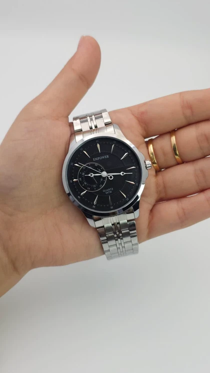 ساعت مچی مردانه امپاور Empower تمام استیل با موتور کوارتز