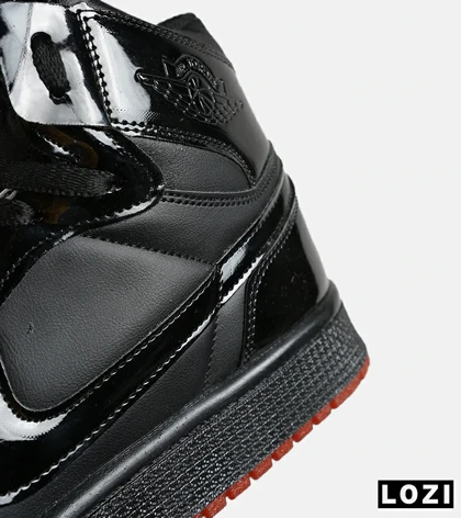 کفش کتانی ساق‌دار مردانه و زنانه مشکی قرمز NIKE jordan 1 مدل 7681