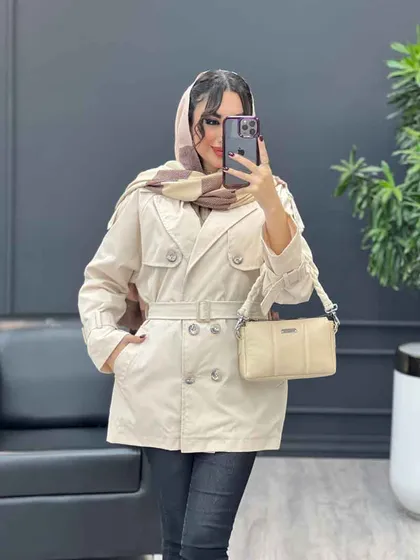بارانی شش دکمه پشت پاگن