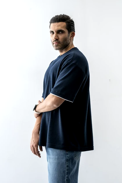 تیشرت آستین کوتاه ژاکارد جودونی مردانه