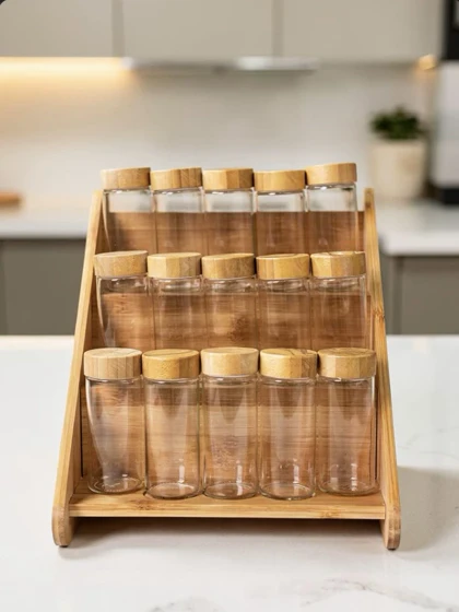 استند ادویه بامبو 15 عددی