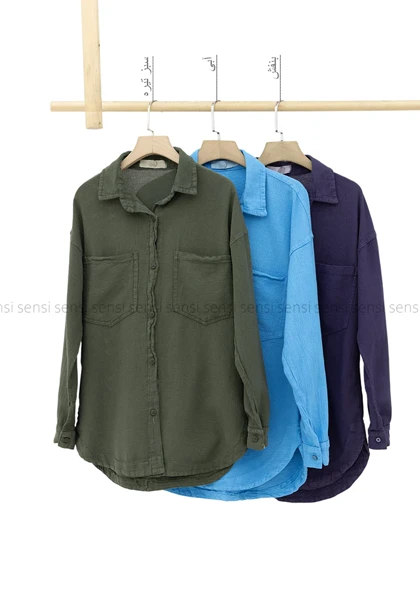 شومیز 2جیب کنفی کد1005090