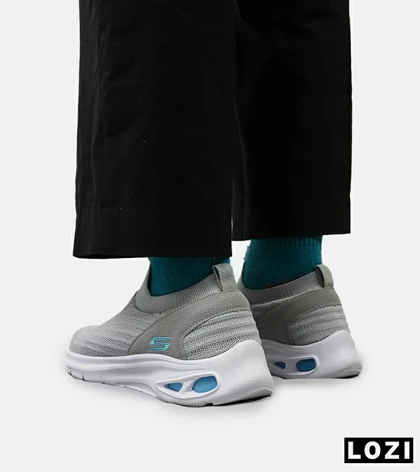کفش کتانی طبی ورزشی طوسی SKECHERS GoWalk 5 V2