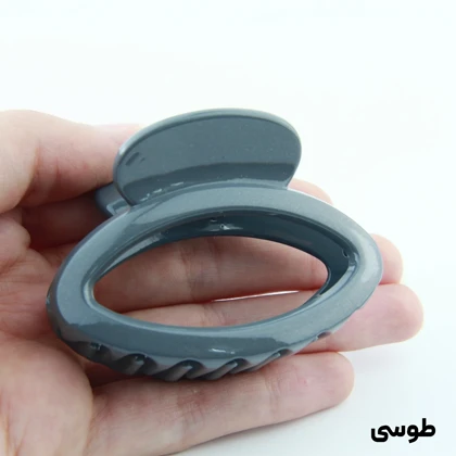 کلیپس دخترانه مدل بیضی ساده دو رنگ کوچک