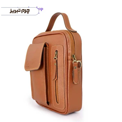 کیف دوشی چرم مدل ساسان HJ20