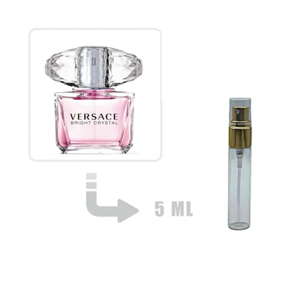 دکانت عطر ادکلن ورساچه برایت کریستال زنانه 5 میل اصلی Versace Bright Crystal for Woman 5ml