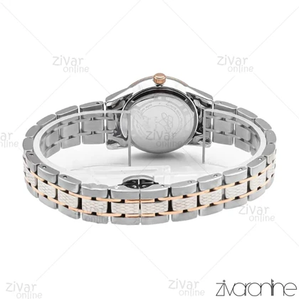 ساعت الکسا زنانه رزگلد نقره ای صفحه سفید 105883