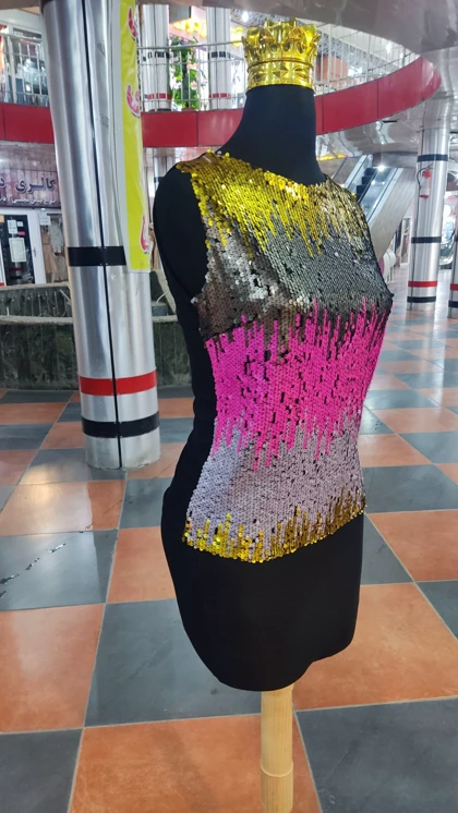 تاپ مجلسی زنانه پولکی