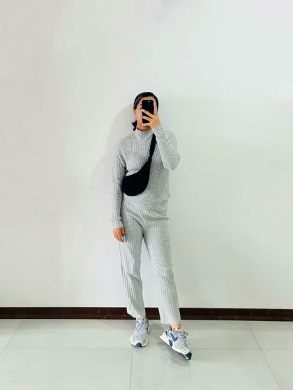 بلوز شلوار بافت زارا - کد 952