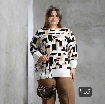 شومیز سایز بزرگ مدل پریسا
