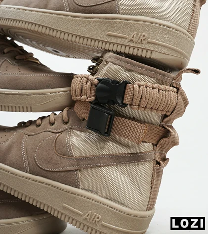 کفش کتانی ساق‌دار مردانه قهوه ای NIKE AIRFORCE AF1