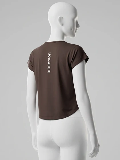 تیشرت ورزشی زنانه فلامنت یقه گرد Lululemon