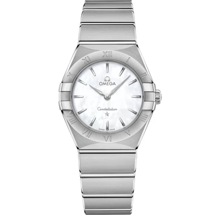 ساعت امگا کانسلیشن زنانه نقره ای ایندکس خط Omega Constellation Silver