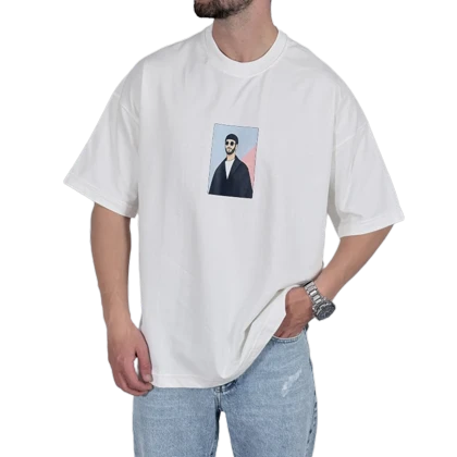 تیشرت آستین کوتاه سفید مدل BOY & gril