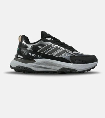 کفش کتانی مردانه و زنانه مشکی طوسی Adidas More Than Speed مدل 7731