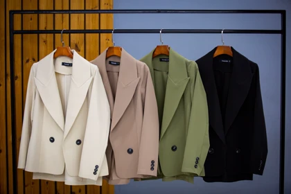 کت شلوار یقه بلیزر 2 دکمه