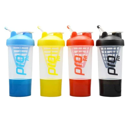 شیکر دو تیکه ورزشی پرو فیت مدل Fit-1408 ظرفیت 0.5 لیتر