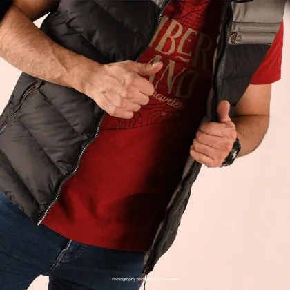 ژیله مردانه مشکی طوسی